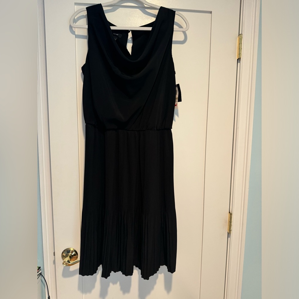 Alfani Black Cowl Neck Sleeveless Midi Dress